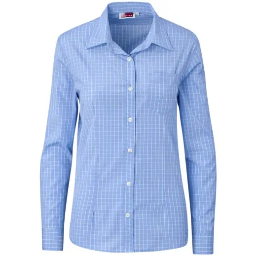 Ladies Long Sleeve Aston Light Blue